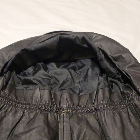 Sergio Vaducci Black Genuine Leather Jacket - Picture 6 of 13